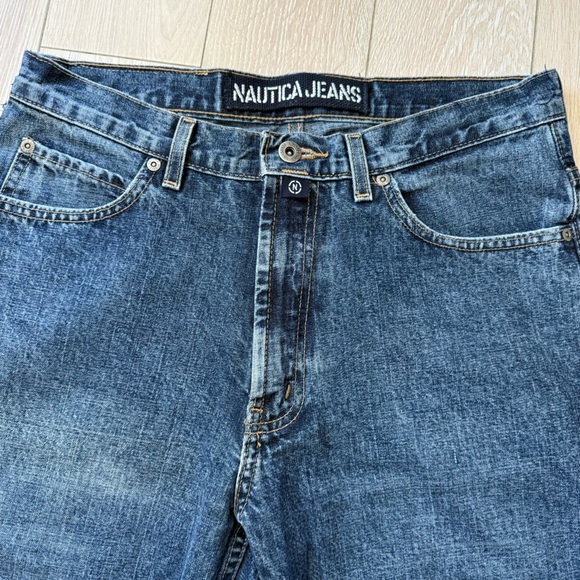 Vintage Nautica Men's Dark Denim Straight Jeans Size 30 Made in USA - Picture 10 of 13